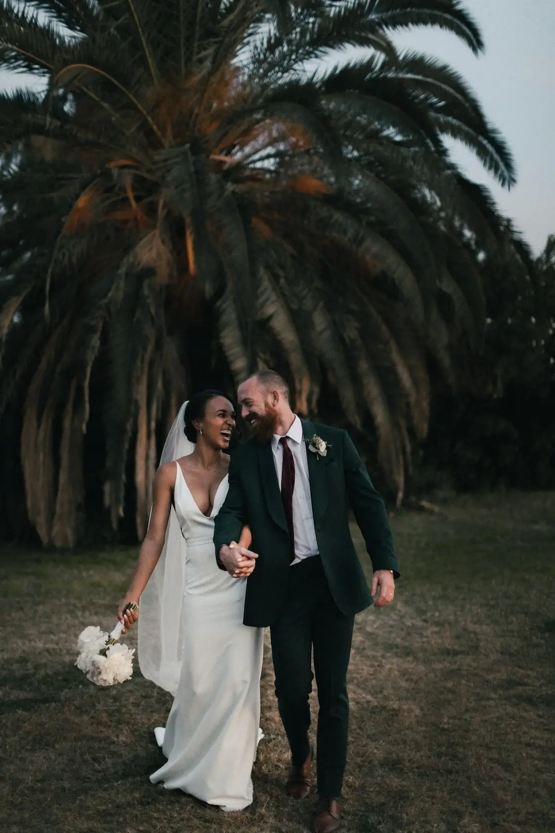 A couple during their wedding